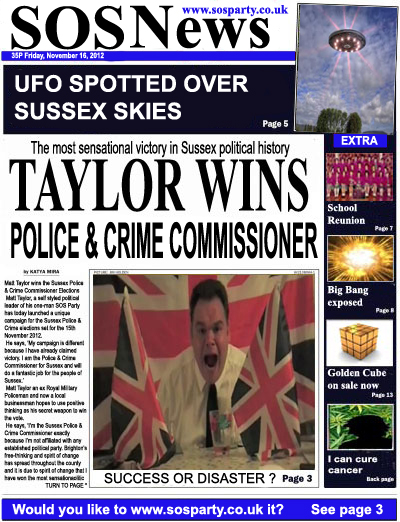 Taylor wins Police and Crime Commissioner 2012