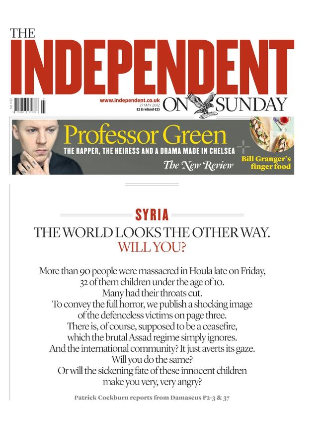 Independent on Sunday 27th May 2012