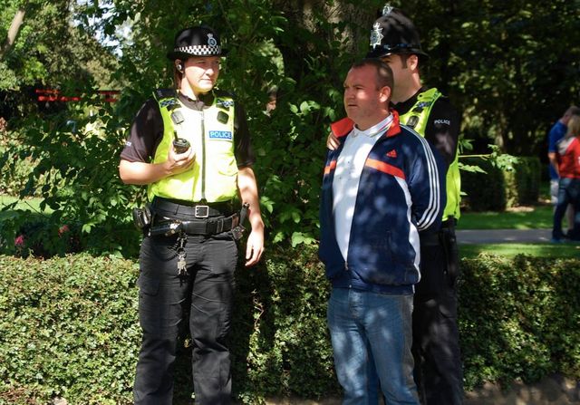 Craig Owens getting arrested at South Shields EDL demo recently