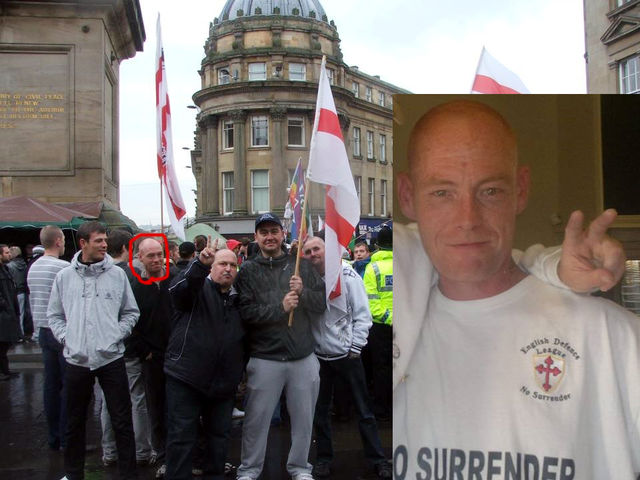 Peter Brydon North East EDL at NF demo