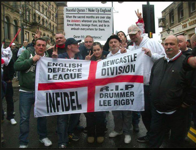 North East EDL at Bradford recently
