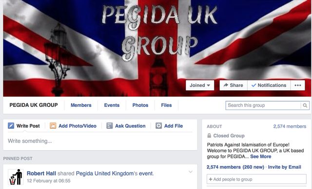 Pegida UK group