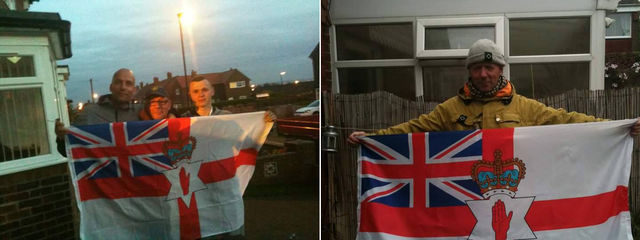 Gary Short with Loyalist flag