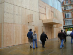 Shops boarded up (pic)