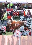 Photo Montage Shannon PEACE protesters confront US Marines