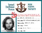 Israel Defense Force ID card (by Latuff)