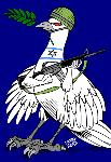Israeli "peace" dove (cartoon by Latuff)