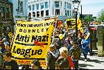 Pictures Anti Nazi League Demo in Burnley 11th may