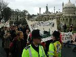 Brighton march against war