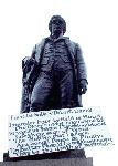 Anti-war placard, Robert Burns' statue, Glasgow