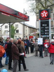 Texaco petrol station blocked(cardiff)