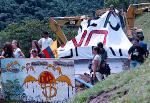 protest against the building of the oilpipeline in Equador