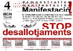 flyer for the forthcoming demonstration in Barcelona