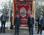 NUM banner (centre) Billy Kelly NW NUM and Arthur Scargill miners' leader '84/85