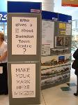"Who gives a [tick] about Swindon Town Centre?" - Swindon Civic Trust's stall