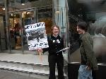 Palestinian Solidarity Campaign protest outside M&S Nottingham
