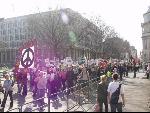 Marching past the US Embassy - Grosvenor Square
