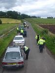 the bus trip from edinburgh to gleaneagles took 3h, as police were out in force