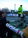 Activists British block submarine base