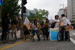 G8 bike protest