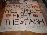Defend free speech: fight fascism!