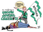 Fascist group Union Juvenil Crucenista (Santa Cruz Youth Union)