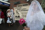 A bride at Northwood station