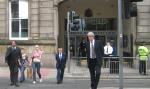 Peter Tierney leaving court after his arraignment on 5th August
