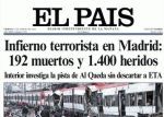 Headlines from the Spanish daily « El Pais » on March 12, 2004