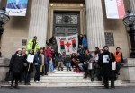 Tar sands protestors at Canada House, London