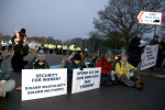 More women blockade AWE on 15 February (not the arrestees)