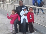 Biniam Asmelash and children