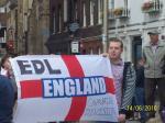 Hand scribbled 'Cambridge Division' EDL flag!