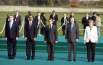 Brown, Obama, Sarkozy, Hoop Scheffer, Merkel at NATO's 60th Anniversary Summit