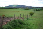 View of The Wrekin across Site A - soon to be replaced by a big black hole.
