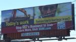 United Against Nuclear Iran billboard ad in Peoria, Illinois, USA.