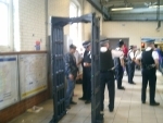 A stop-and-search operation at the East Ham tube station