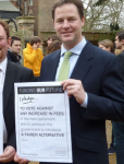 Nick Clegg – "I pledge to vote against any increase in fees"