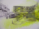 Heygate Estate by Laura Oldfield Ford