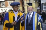 Robert King and Professor Michael Thorne, Vice Chancellor of Anglia Ruskin Univ.