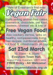 Leaflet for the Vale of Evesham Vegan Fair