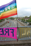 over the m32 in bristol earlier yesterday