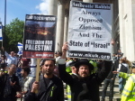 Protesting the celebration of Israel's 65th Birthday, London, 02.06.13