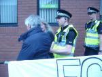 police evict protestors who entered Leith Job Centre
