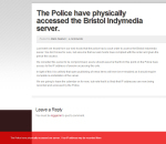 The Police have accessed the Bristol Indymedia server