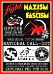 NAZI SCUM OUT OF BRUM - POSTER TO SHARE!