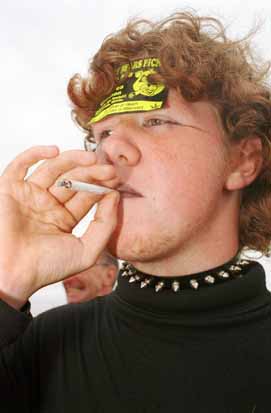 Portsmouth Smokey Bears Picnic - Young guy with spliff