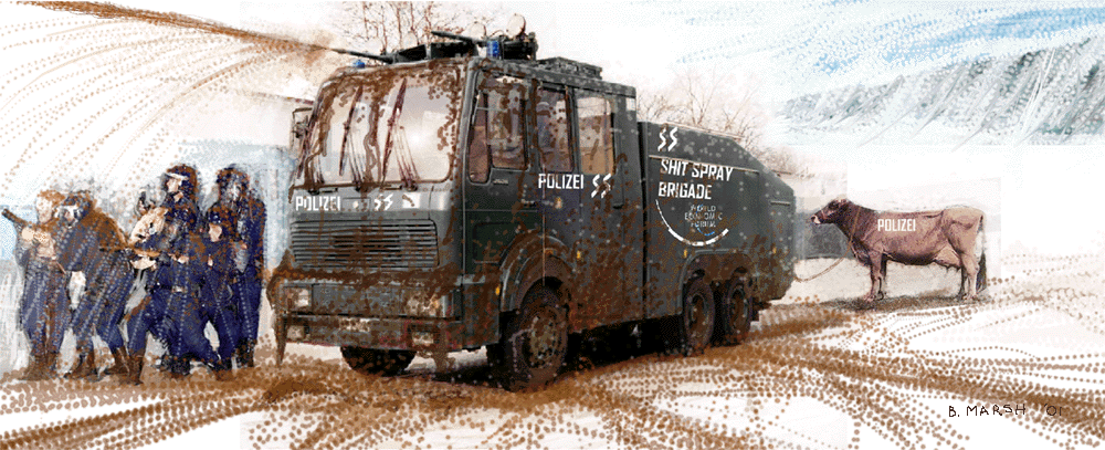 Davos 2002 New Swiss SS Police Tactic