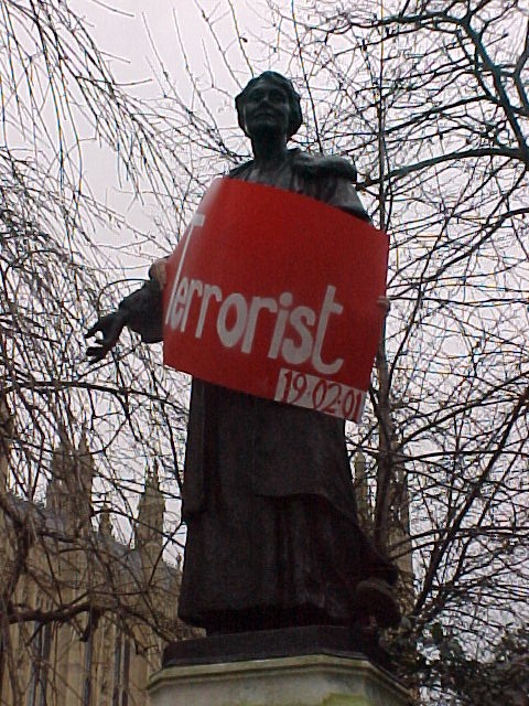 Terorism Act - Emmeline Pankhurst a Terrorist (pic)