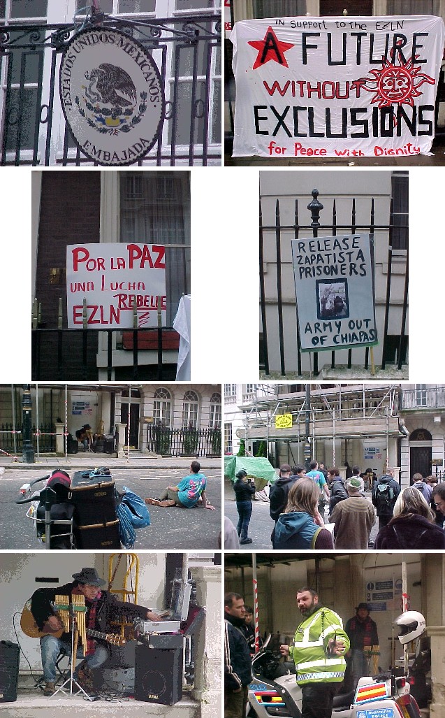 Zapatista Solidarity at Mexican Embassy